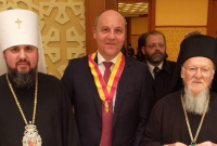 Патриарх Варфоломей наградил Парубия орденом
