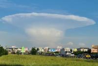 Грибовидное облако над Киевом: в ГСЧС объяснили природу явления