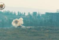 Появилось видео ликвидации танка Т-72 в Сирии