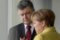 Порошенко провел телефонные переговоры с Меркель