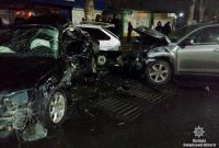 В Мелитополе столкнулись 5 автомобилей, есть пострадавшие