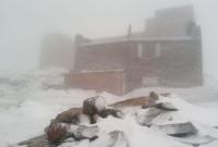 В Карпатах идет снег