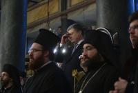 После подписания томоса в резиденции Варфоломея спели известную украинскую колядку После подписания томоса в резиденции Варфоломея спели известную украинскую колядку