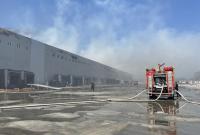 Масштабный пожар на складах под Одессой потушили